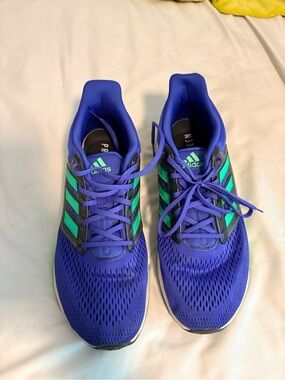 adidas Royal Blue Sneakers with Teal Accents
